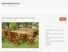 Tablet Screenshot of gorunevents.com